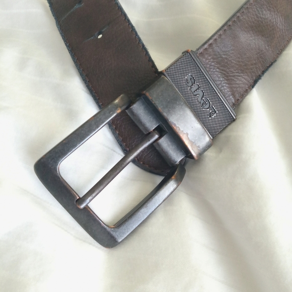 Levi's Brown Leather Belt - Picture 4 of 8